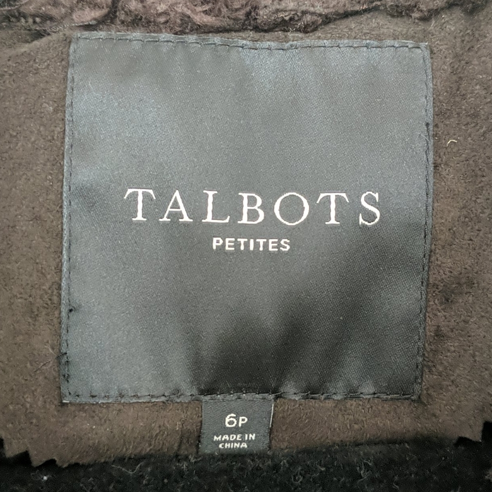 *Sold*TALBOTS Faux Suede/Fur Vest - Picture 3 of 5